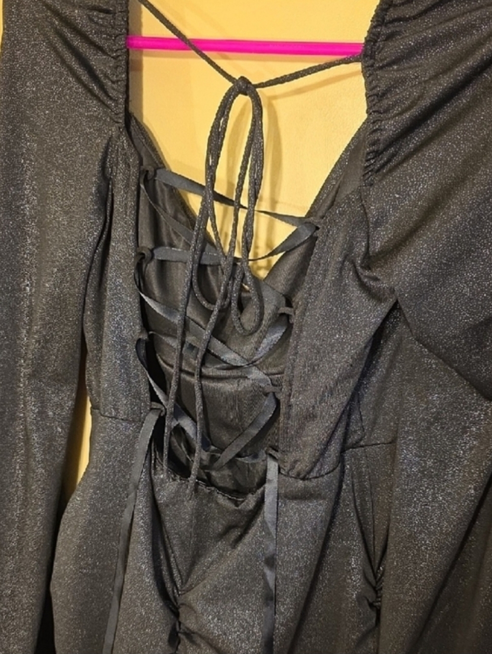 Corset Glitter Mini Body-Con Dress Ruched Sexy Whimsigoth Dark Coquette Y2K Glam - Picture 9 of 13